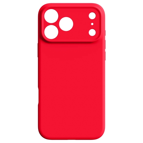 Силиконов калъф Silicone Lite за iPhone 17 Pro, червен