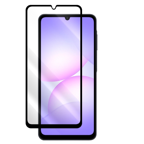 Стъклен Протектор 5D Full Glue за Samsung Galaxy A07, черен