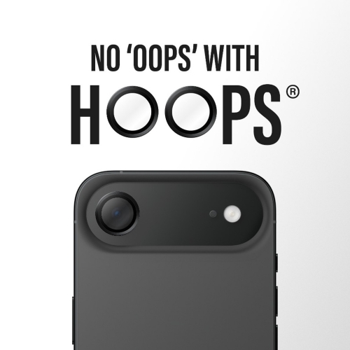 Стъклен Протектор за камера PanzerGlass Hoops Lens Protector за iPhone 17 Air, Черен