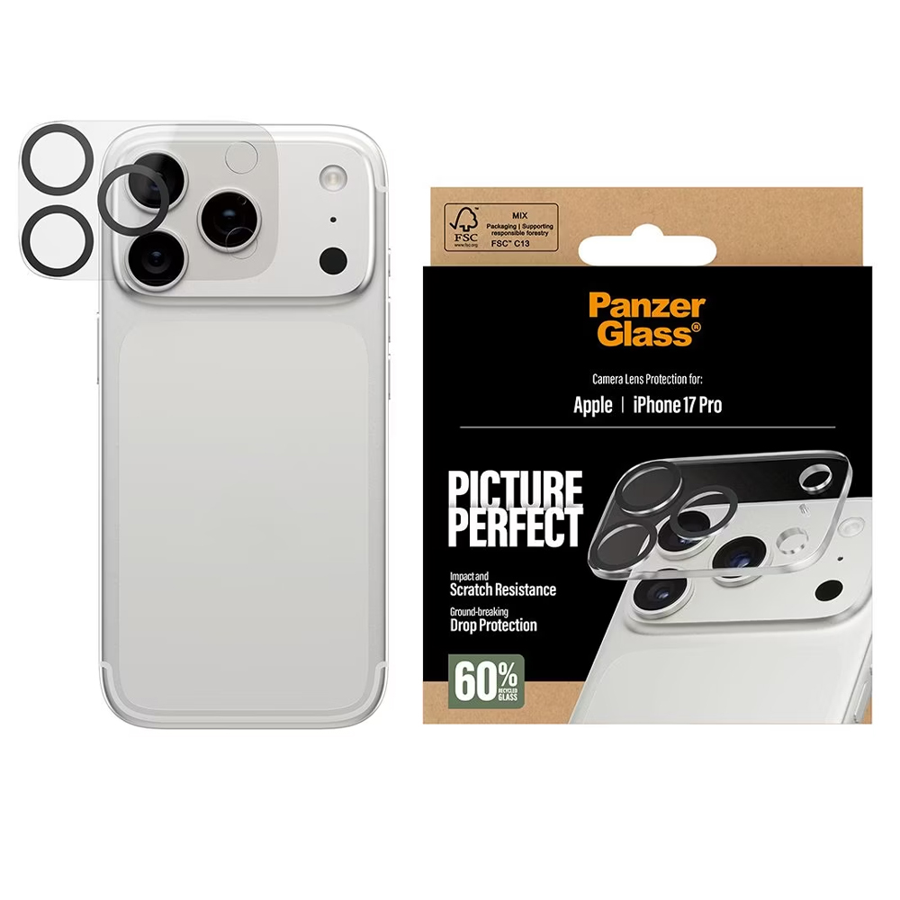 Стъклен Протектор за камера PanzerGlass PicturePerfect за iPhone 17 Pro 