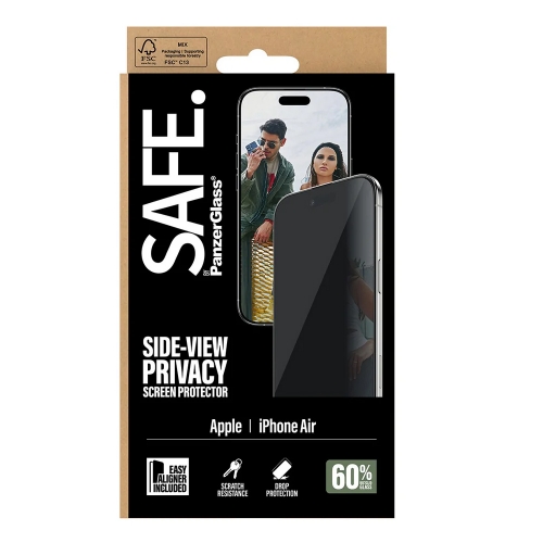 Стъклен Протектор Safe Privacy за iPhone 17 Air, UWF EasyAligner
