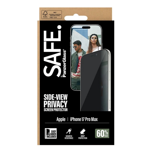 Стъклен Протектор Safe Privacy за iPhone 17 Pro Max, UWF EasyAligner