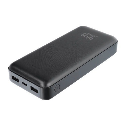 Външна батерия Blue Star, 20000 mAh, 2.1A, W2015, черен
