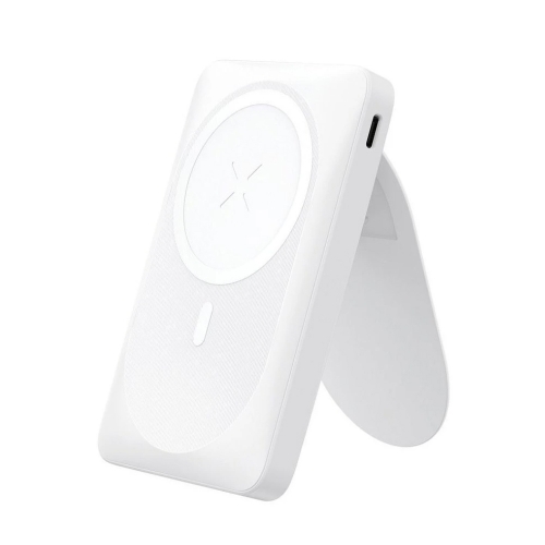 Външна батерия Forcell F-Energy MagStand, F10K2, QC3.0, PD, 5A, 20W, 10000 mAh, бял