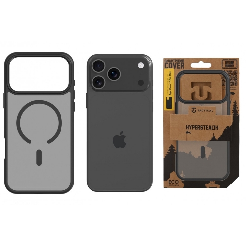 Удароустойчив калъф Tactical MagForce Hyperstealth за iPhone 17 Pro Max, тъмно сив