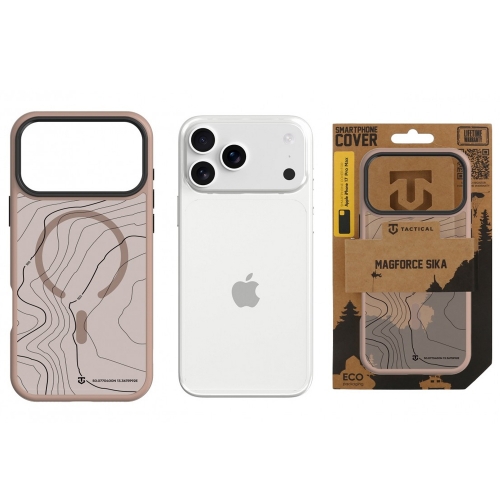 Калъф Tactical MagForce Hyperstealth Sika за iPhone 17 Pro Max, капучино