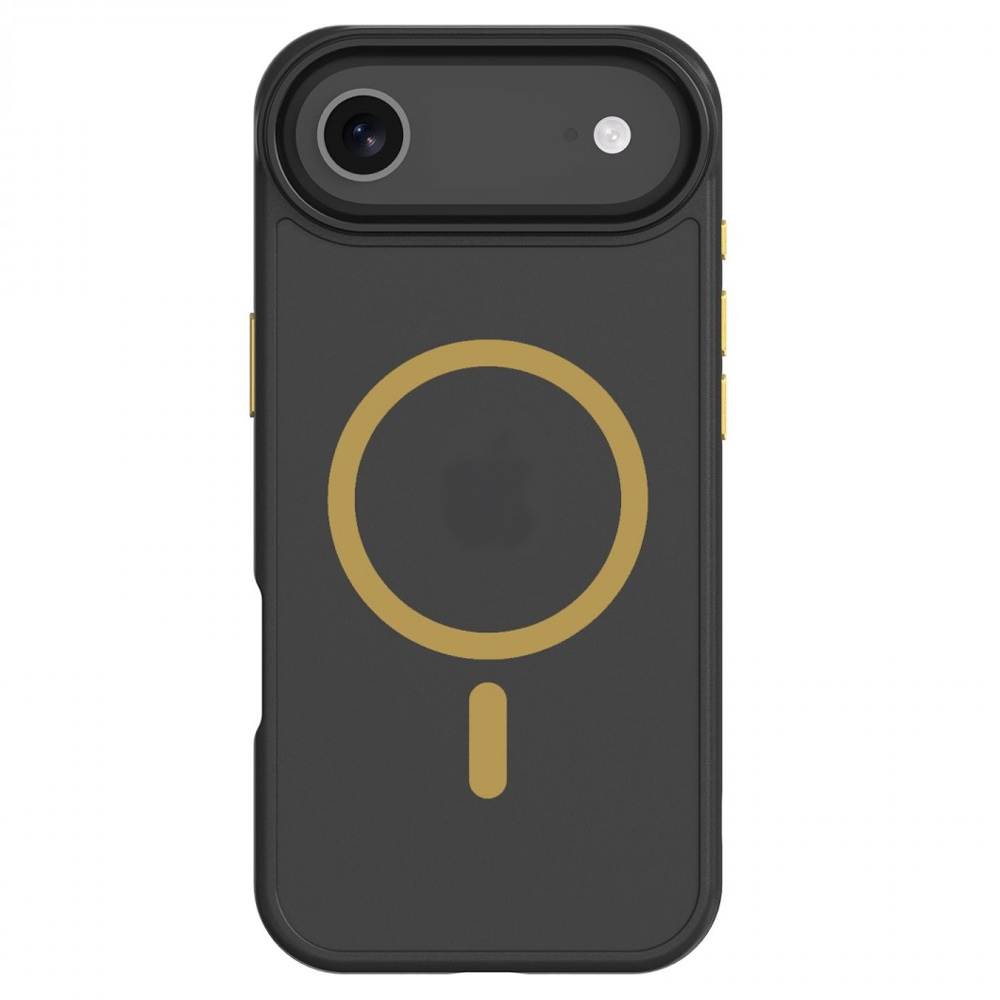 Удароустойчив калъф Tactical MagForce Hyperstealth 2.0 за iPhone 17 Air, черен-жълт