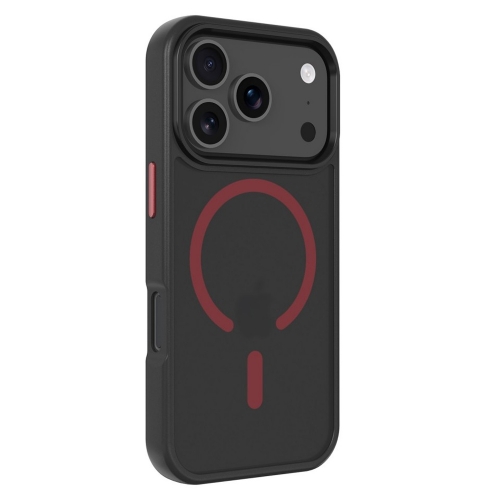 Удароустойчив калъф Tactical MagForce Hyperstealth 2.0 за iPhone 17 Pro, черен -червен