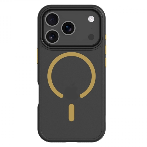 Удароустойчив калъф Tactical MagForce Hyperstealth 2.0 за iPhone 17 Pro Max, черен-жълт