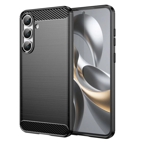 Силиконов Калъф Techsuit Carbon за Samsung Galaxy S25 FE, черен
