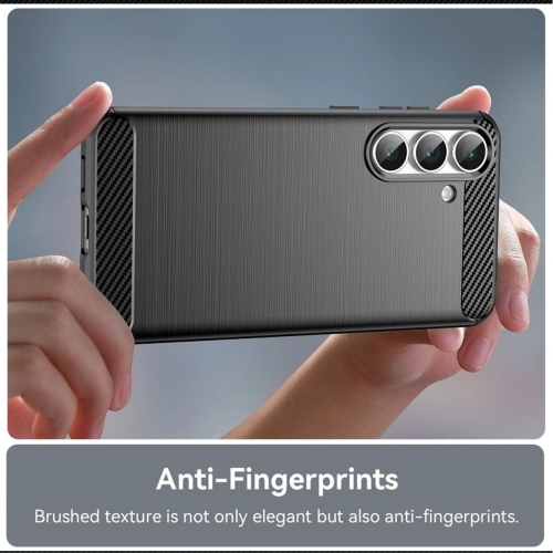 Силиконов Калъф Techsuit Carbon за Samsung Galaxy S25 FE, черен