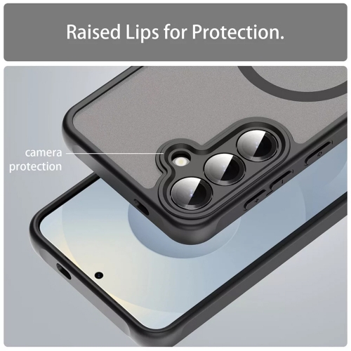 Удароустойчив калъф Techsuit HaloFrost II MagSF за Samsung Galaxy S25 FE, черен