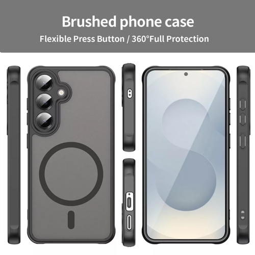 Удароустойчив калъф Techsuit HaloFrost II MagSF за Samsung Galaxy S25 FE, черен