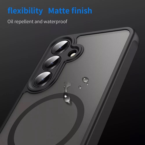Удароустойчив калъф Techsuit HaloFrost II MagSF за Samsung Galaxy S25 FE, черен