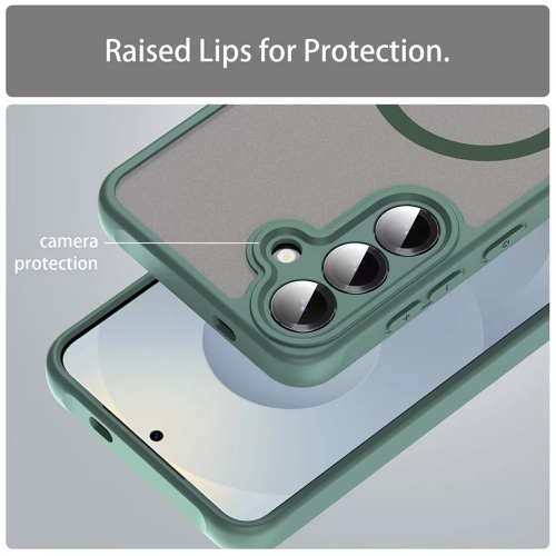 Удароустойчив калъф Techsuit HaloFrost II MagSF за Samsung Galaxy S25 FE, Зелен