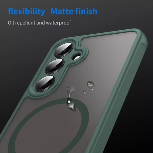 Удароустойчив калъф Techsuit HaloFrost II MagSF за Samsung Galaxy S25 FE, Зелен