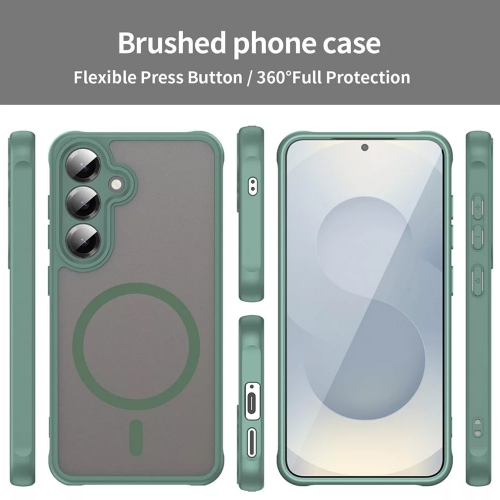 Удароустойчив калъф Techsuit HaloFrost II MagSF за Samsung Galaxy S25 FE, Зелен