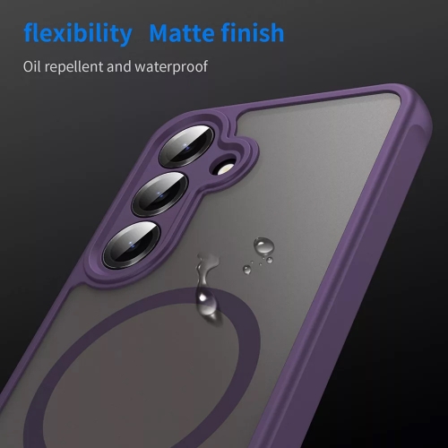 Удароустойчив калъф Techsuit HaloFrost II MagSF за Samsung Galaxy S25 FE, Лилав