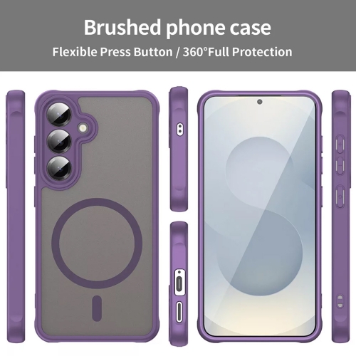 Удароустойчив калъф Techsuit HaloFrost II MagSF за Samsung Galaxy S25 FE, Лилав
