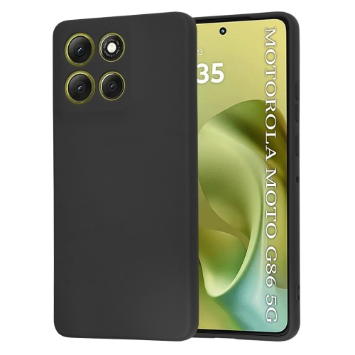 Силиконов калъф Techsuit SoftFlex за Motorola Moto G86, черен