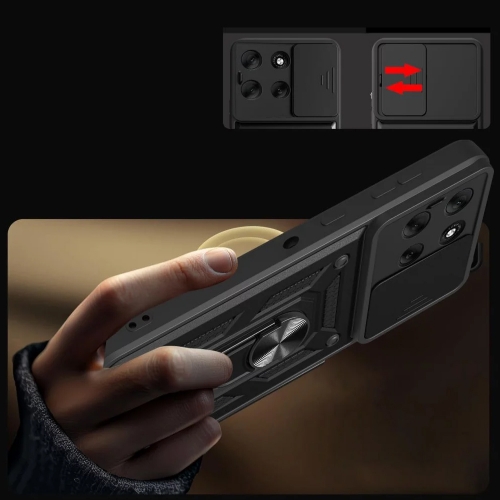 Удароустойчив Калъф Techsuit CamShield за Motorola Moto G86, черен