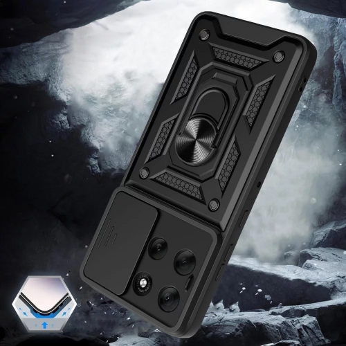 Удароустойчив Калъф Techsuit CamShield за Motorola Moto G86, черен
