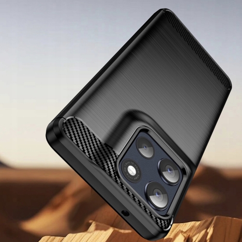 Силиконов Калъф Techsuit Carbon за Motorola Moto G86, черен