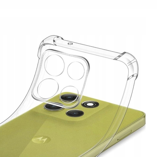 Силиконов калъф Techsuit Shockproof за Motorola Moto G86, Прозрачен