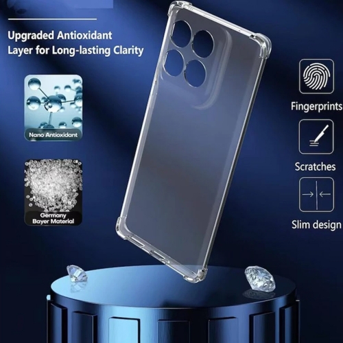Силиконов калъф Techsuit Shockproof за Motorola Moto G86, Прозрачен