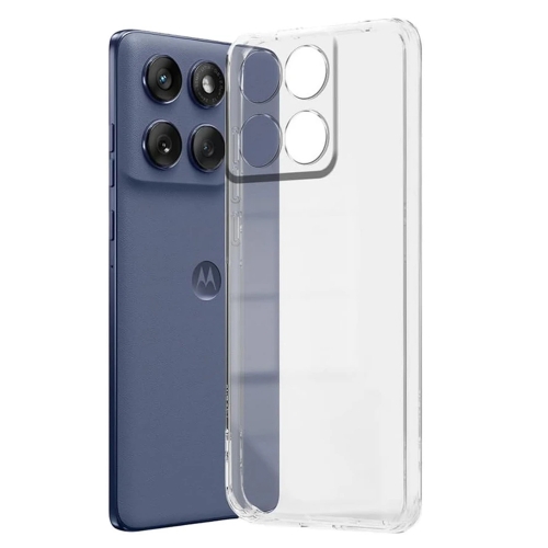 Силиконов калъф Techsuit Clear за Motorola Moto G86, прозрачен