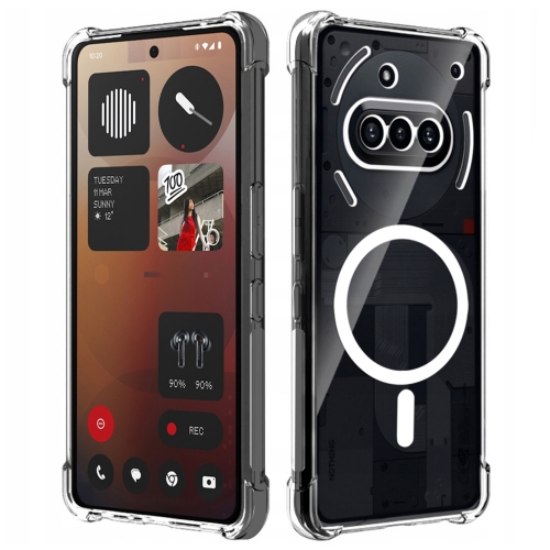 Силиконов калъф Techsuit Shockproof MagSF за Nothing Phone (3a), прозрачен