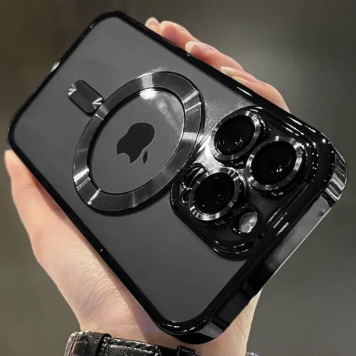 Силиконов калъф Color Chrome MagSF IPhone 15 Pro, черен