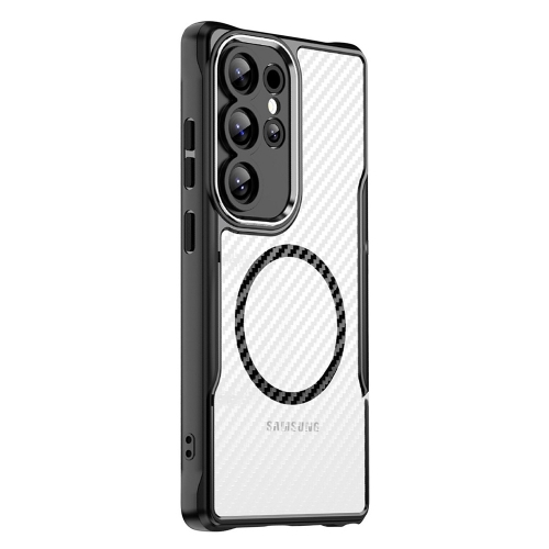 Калъф MagSF Hybrid Carbon за Samsung Galaxy S24 Ultra, Черен