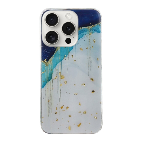 Силиконов калъф Gold Glam за iPhone 15 Pro, Айсберг
