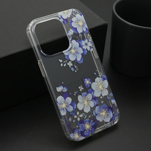 Удароустойчив калъф IMD print за iPhone 15 Pro, Цветя