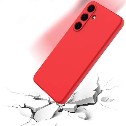 Силиконов калъф Silicone Lite за Samsung Galaxy S25 FE,  червен