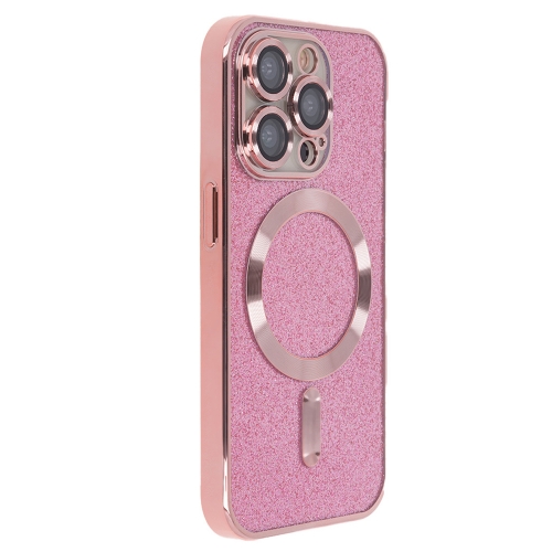 Силиконов калъф Sparkle Flex MagSF за Iphone 15 Pro, Розов
