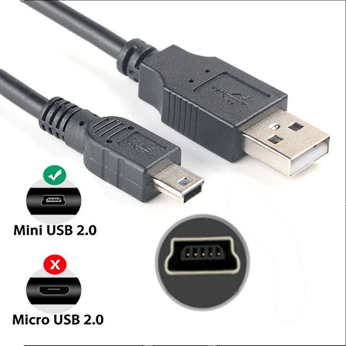 USB КАБЕЛ 1.5M MINI 5P, сив