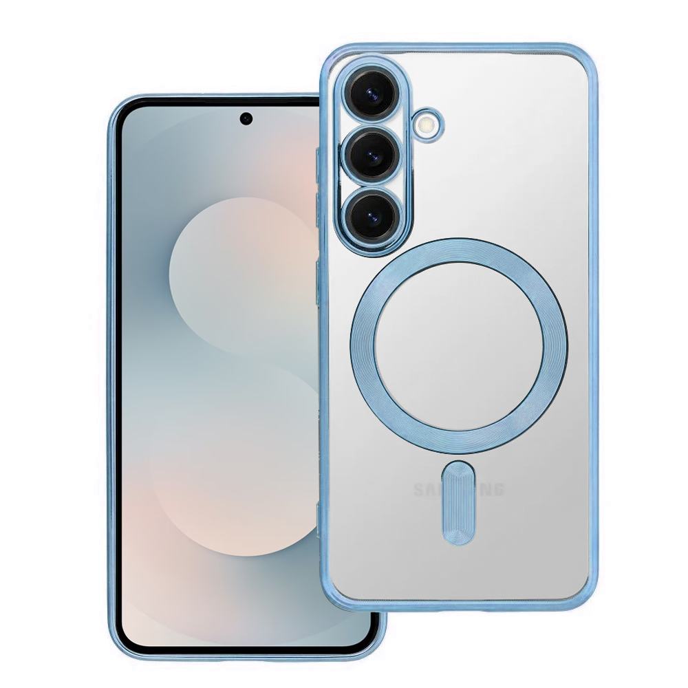 Силиконов калъф Electro Mag Cover за Samsung Galaxy S25 FE, син