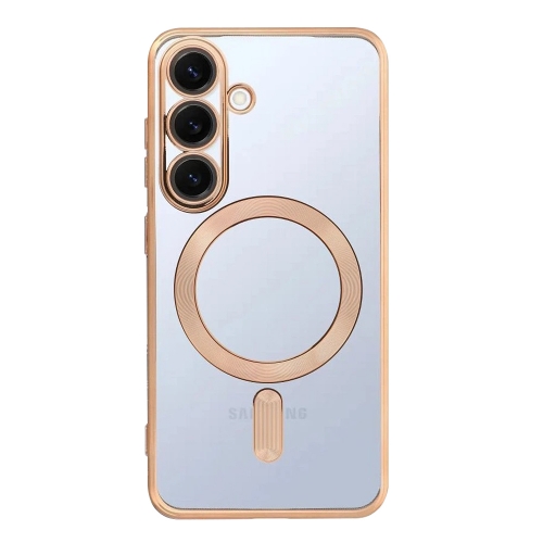 Силиконов калъф Electro Mag Cover за Samsung Galaxy S25 FE, златист