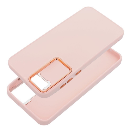 Удароустойчив калъф FRAME за Samsung Galaxy S25 FE, розов