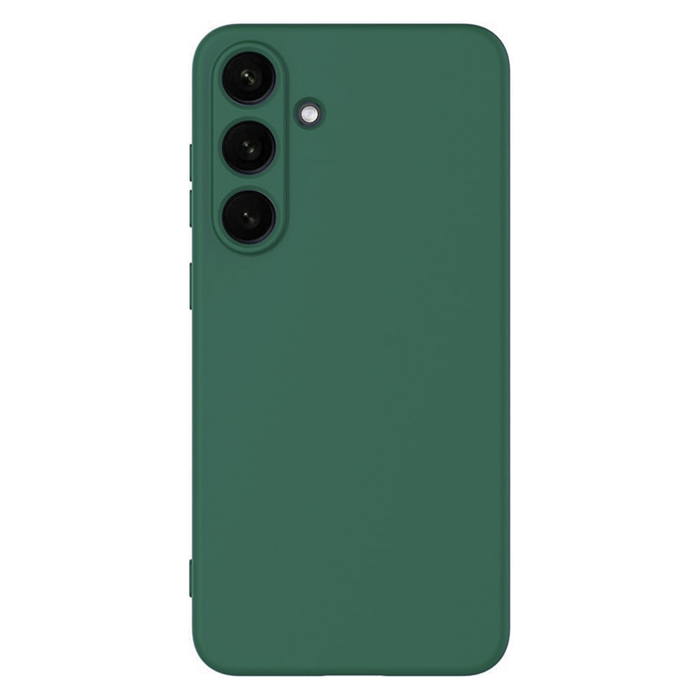 Силиконов калъф Matte за Samsung Galaxy S25 FE, зелен