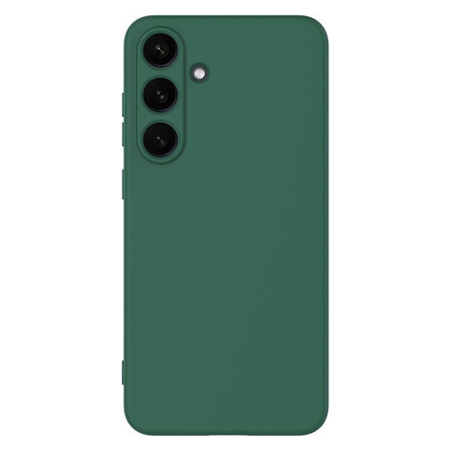 Силиконов калъф Matte за Samsung Galaxy S25 FE, зелен