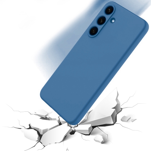 Силиконов калъф Matte за Samsung Galaxy S25 FE, син