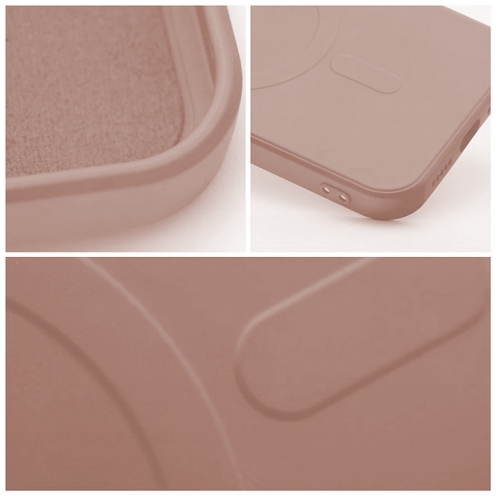 Силиконов калъф Mag Cover за Samsung Galaxy S25 FE, розов