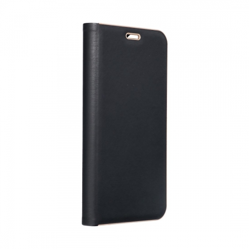 Калъф Тефтер LUNA Gold за Samsung Galaxy S25 FE, черен