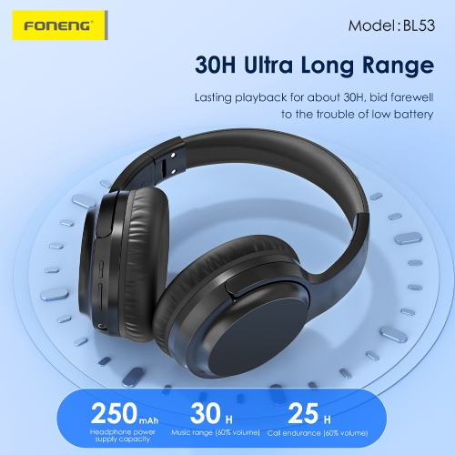 Безжични слушалки wireless Foneng BL53, черен