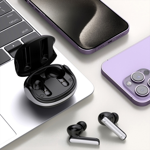 Безжични слушалки Blavec TWS Bluetooth BW-03 Infinity Pro ANC+ENC, BW03IP-B, черен