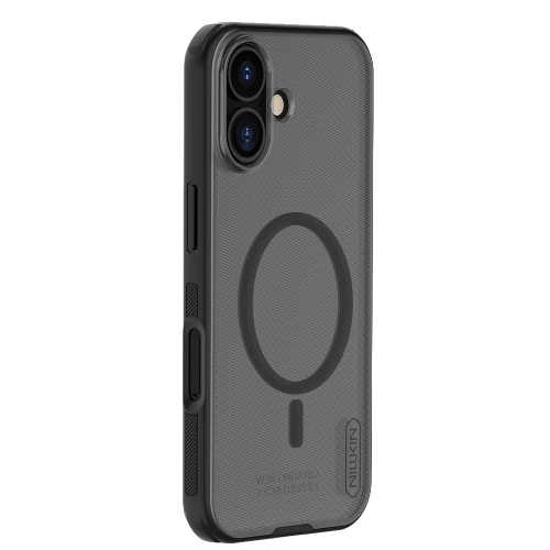 Калъф Nillkin Super Frosted PRO Magnetic за Iphone 17, прозрачен-черен