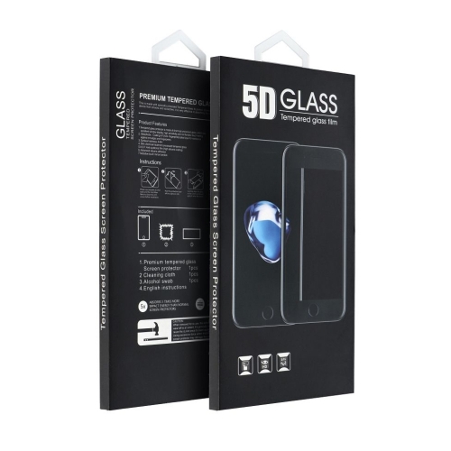 Стъклен Протектор 5D Full Glue за iPhone 17 Pro Max, черен